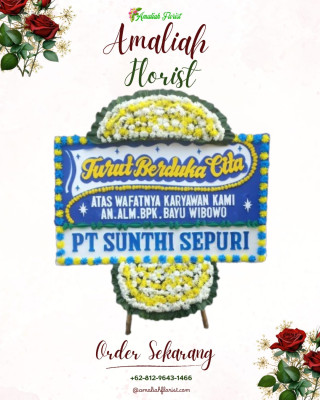 Papan Bunga Duka di Pondokaso Tonggoh